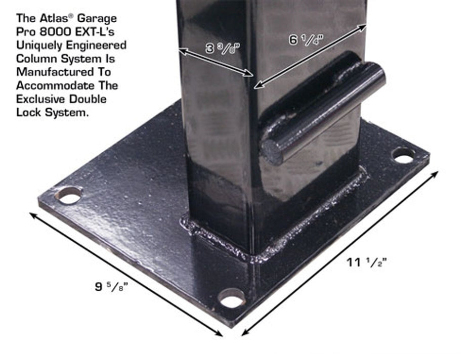 Atlas Automotive Equipment PRO8000EXT-L 4 Post Lift + RJ35 Sliding Jacks Combo (Model: XH-PRO8EXTL-COMBO-FPD)