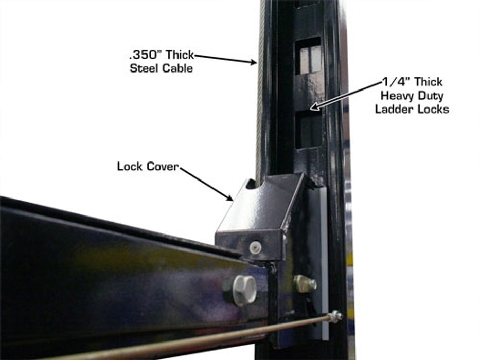 Atlas Automotive Equipment PRO8000EXT-L 4 Post Lift + RJ35 Sliding Jacks Combo (Model: XH-PRO8EXTL-COMBO-FPD)