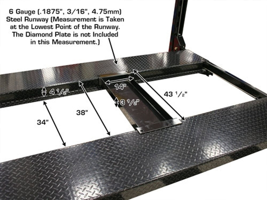 Atlas Automotive Equipment PRO8000EXT-L 4 Post Lift + RJ35 Sliding Jacks Combo (Model: XH-PRO8EXTL-COMBO-FPD)