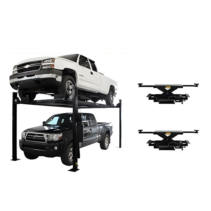 Atlas Automotive Equipment PRO8000EXT-L 4 Post Lift + RJ35 Sliding Jacks Combo (Model: XH-PRO8EXTL-COMBO-FPD)
