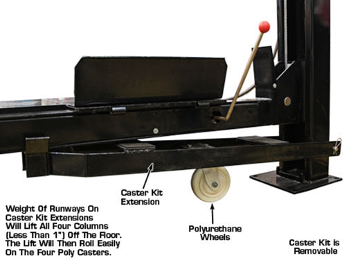 Atlas PRO9000 4-Post Car Lift with RJ35 Sliding Jacks Combo | 9000 lb Capacity