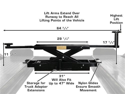 Atlas PRO9000 4-Post Car Lift with RJ35 Sliding Jacks Combo | 9000 lb Capacity