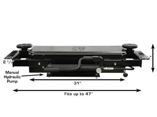 Atlas PRO9000 4-Post Car Lift with RJ35 Sliding Jacks Combo | 9000 lb Capacity