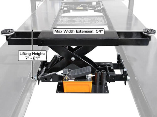 Atlas Equipment PRO9000 4-Post Car Lift with RJ6 Rolling Jacks Combo – 9,000 lb Capacity | Heavy-Duty Hydraulic Lift System for Professional Garages & Home Workshops (Model XH-PRO9-COMBO2-FPD)