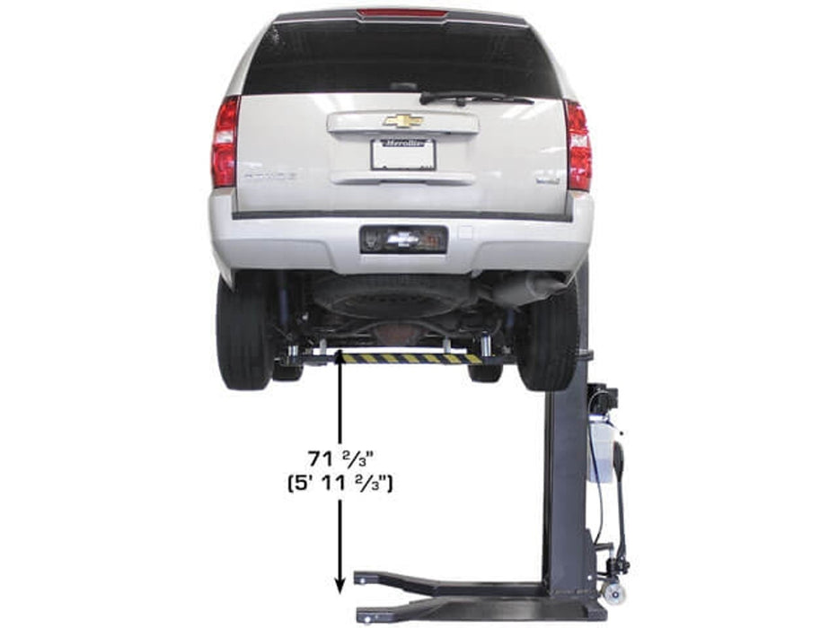 Atlas PSP-6000 6,000 lb Portable Single-Post Lift | Atlas Automotive Equipment ATEXH-PSP-6000-FPD