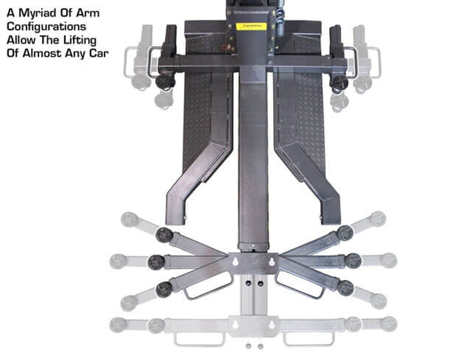 Atlas PSP-6000 6,000 lb Portable Single-Post Lift | Atlas Automotive Equipment ATEXH-PSP-6000-FPD