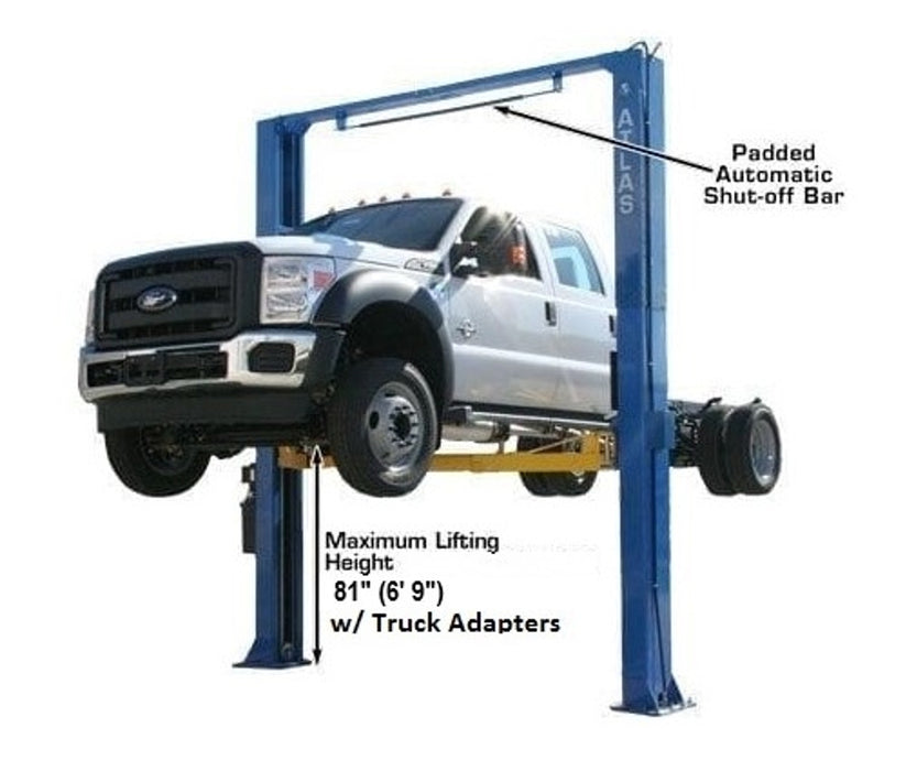 Atlas PV12PX Commercial Overhead 2-Post Lift – 12,000 lb Capacity | Heavy-Duty Automotive Lift for Shops & Fleet Service (XH-PV12PX-FPD)