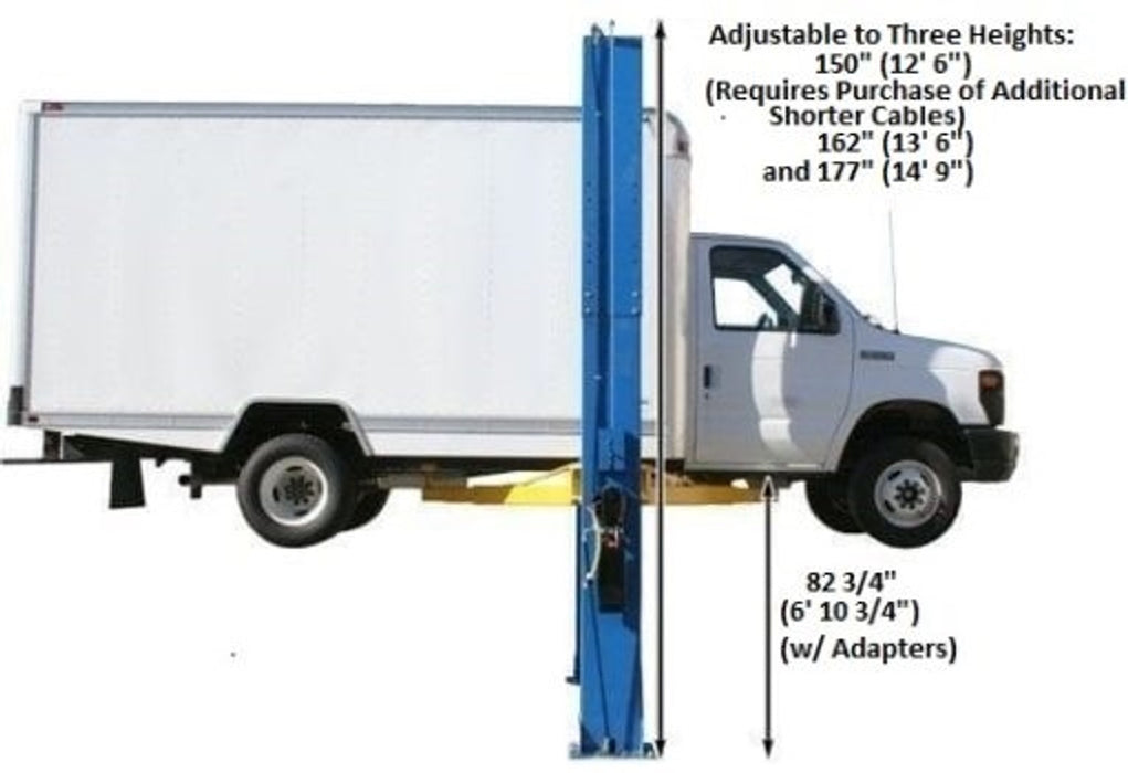 Atlas Automotive Equipment PV15PX Commercial Grade Overhead 2-Post Lift – 15,000 lb Capacity Heavy-Duty Car Lift | Model XH-PV15PX-FPD