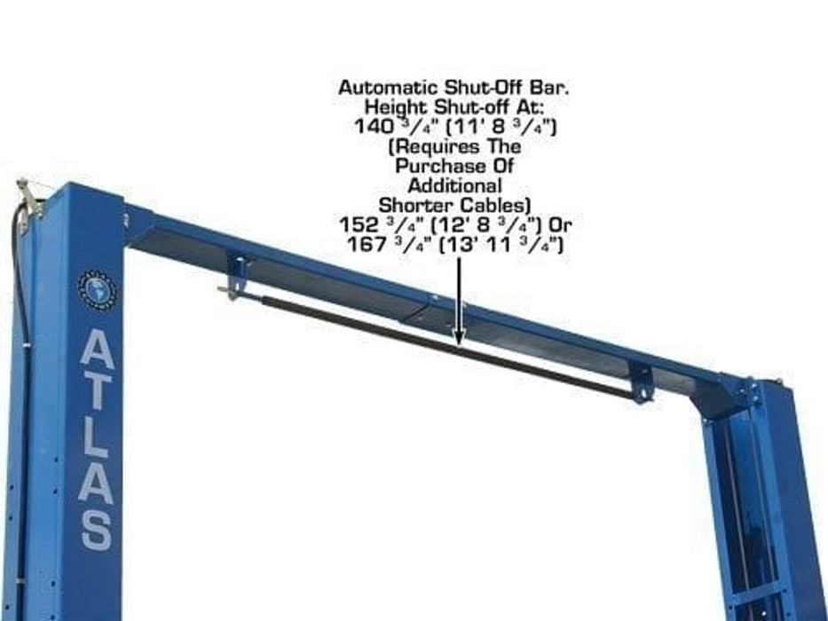 Atlas Automotive Equipment PV15PX Commercial Grade Overhead 2-Post Lift – 15,000 lb Capacity Heavy-Duty Car Lift | Model XH-PV15PX-FPD
