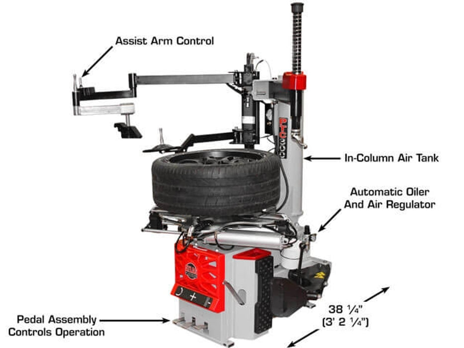 Atlas Platinum PTC300 Tire Changer + PWB50 Wheel Balancer Combo – Professional Automotive Tire & Wheel Service Package | Model AP-TCWB-COMBO1-FPD