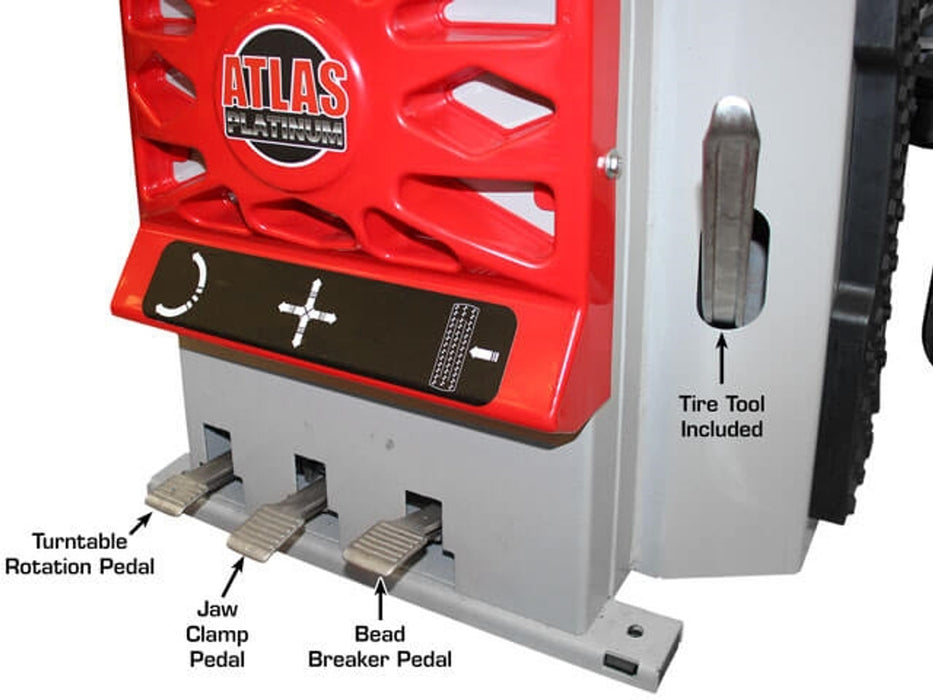 Atlas Platinum PTC300 Tire Changer + PWB50 Wheel Balancer Combo – Professional Automotive Tire & Wheel Service Package | Model AP-TCWB-COMBO1-FPD
