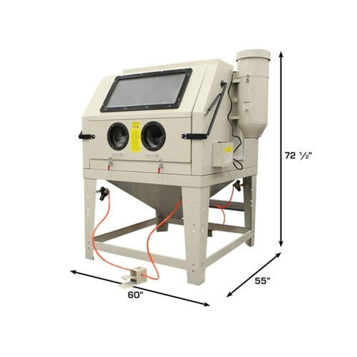 Atlas SBC1200 X-Large Sandblast Cabinet with Dual Doors & Vacuum System | Industrial Automotive Media Blaster