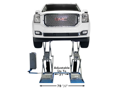 Atlas Automotive Equipment SLP9K Full-Rise Scissor Lift – 9,000 lb Capacity | Heavy-Duty Hydraulic Car Lift for Professional Garages & Auto Shops (Model ATTD-SLP9K)