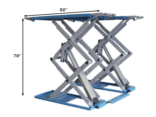 Atlas Automotive Equipment SLP9K Full-Rise Scissor Lift – 9,000 lb Capacity | Heavy-Duty Hydraulic Car Lift for Professional Garages & Auto Shops (Model ATTD-SLP9K)