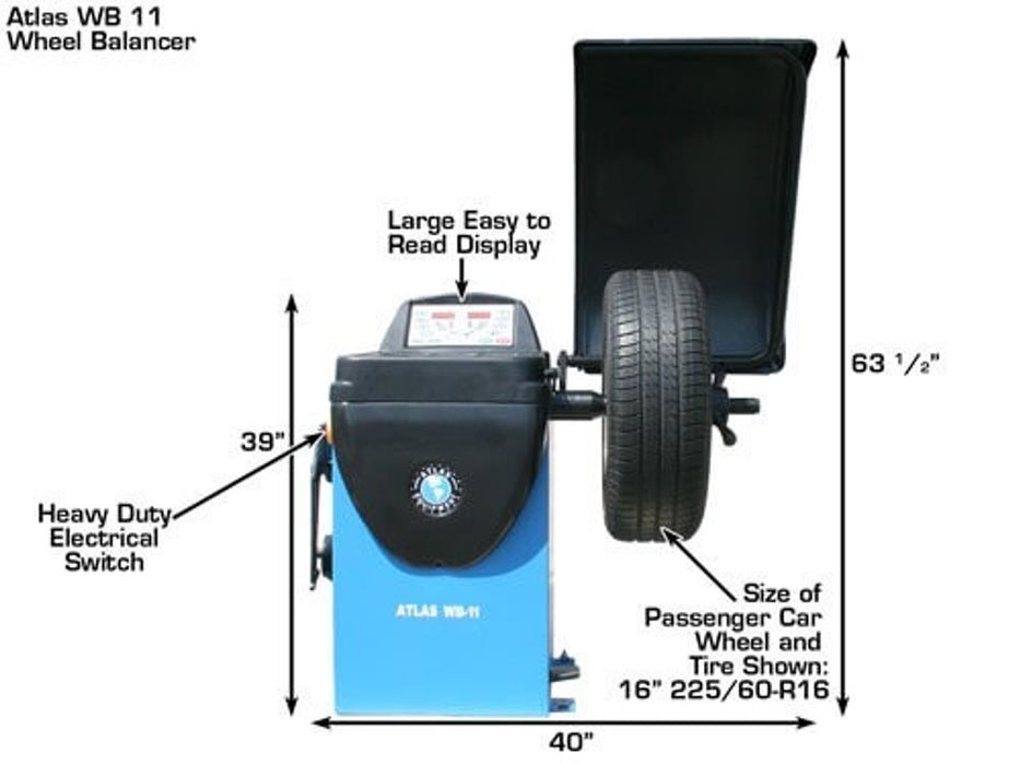 Atlas TC229 + WB11 Wheel Service Combo | Atlas Automotive Equipment TCWB-COMBO1-FPD