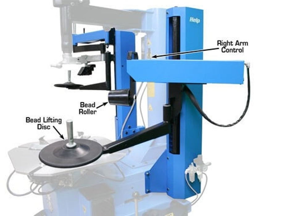 Atlas TC229DAA Rim-Clamp Tire Changer with Dual Assist Arms – Heavy-Duty Automotive Tire Machine by Atlas Automotive Equipment