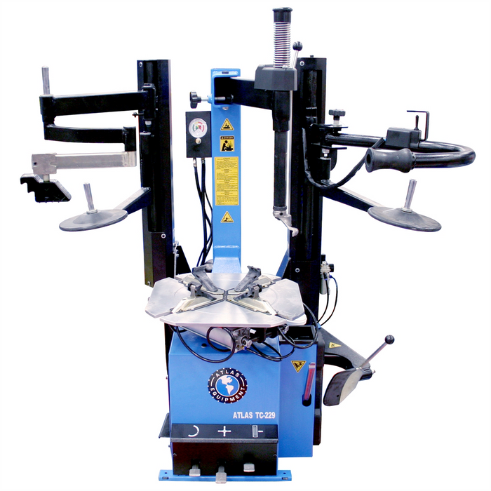 Atlas TC229DAA Rim-Clamp Tire Changer with Dual Assist Arms – Heavy-Duty Automotive Tire Machine by Atlas Automotive Equipment