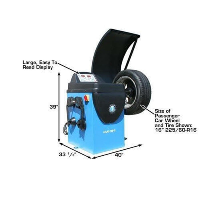 Atlas Automotive Equipment TC289 Rim Clamp Tire Changer + WB11 Wheel Balancer Combo Package