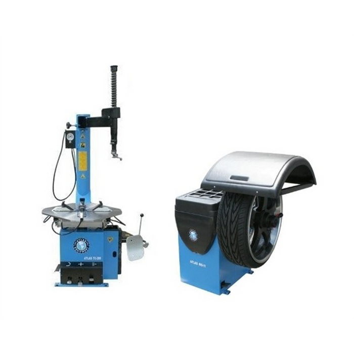 Atlas Automotive Equipment TC289 Rim Clamp Tire Changer + WB11 Wheel Balancer Combo Package