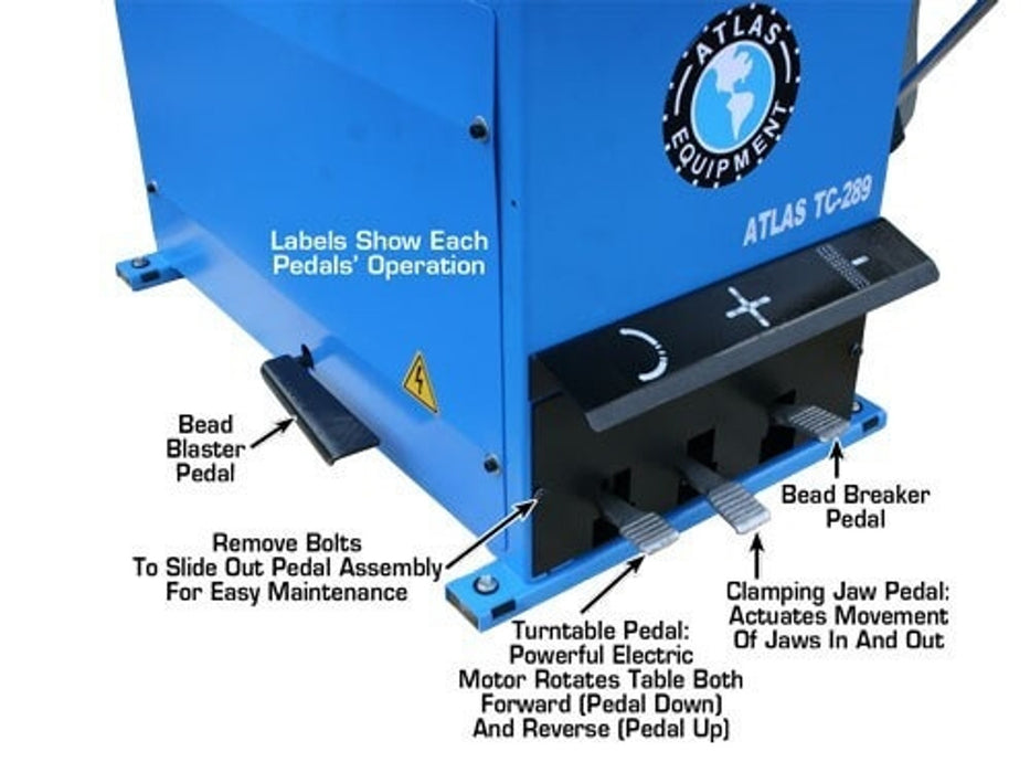 Atlas TC289 Tire Changer + WB41 Balancer Combo | Atlas Equipment