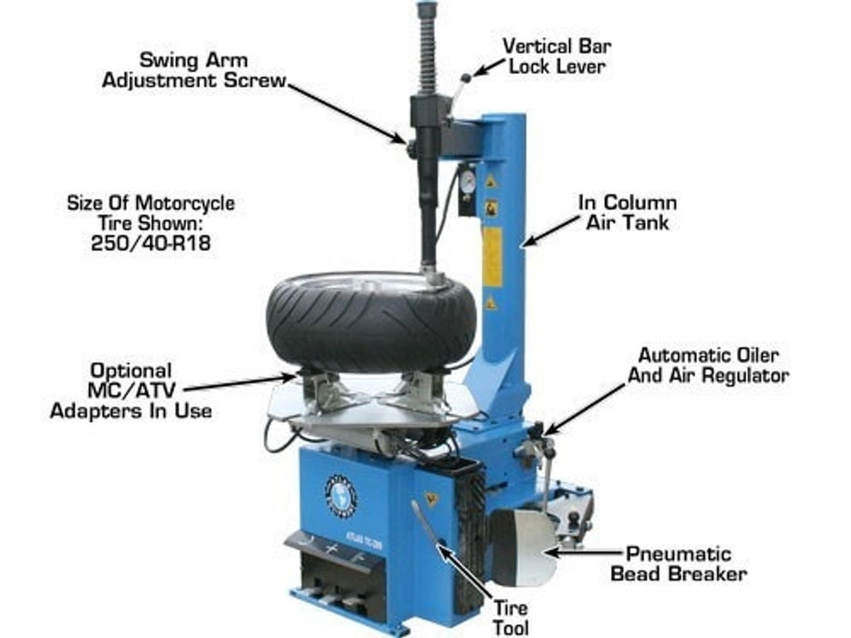 Atlas TC289 Tire Changer + WB41 Balancer Combo | Atlas Equipment