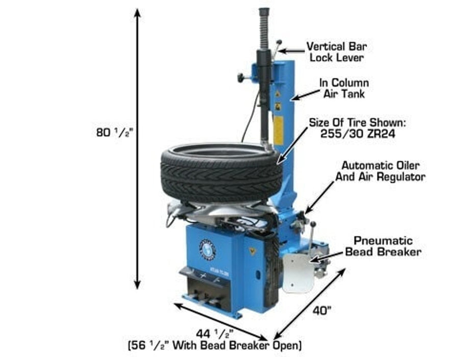 Atlas TC289 Tire Changer + WB41 Balancer Combo | Atlas Equipment