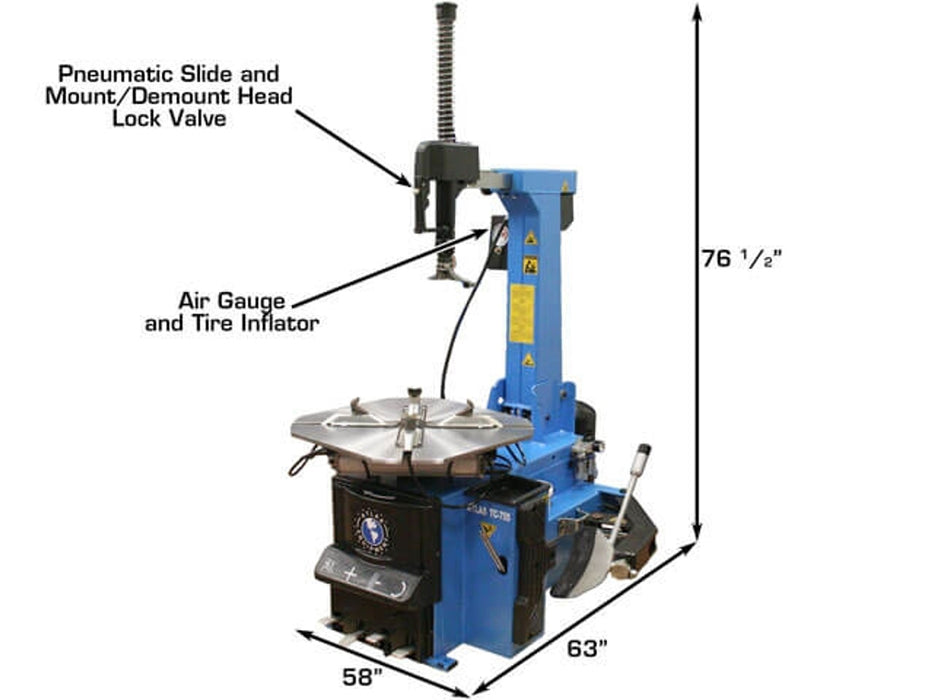 Atlas TC755 Tire Changer + WB49-2 Wheel Balancer Combo | TCWB-COMBO3-FPD