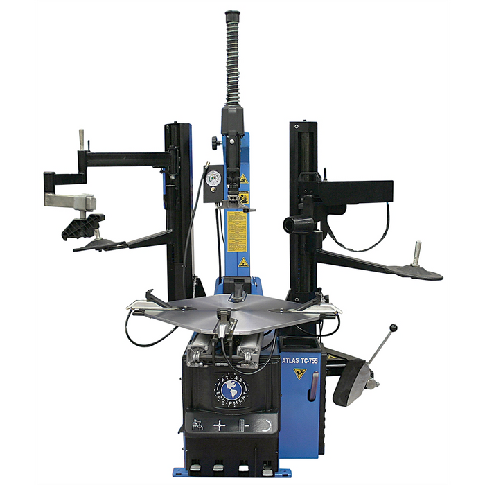 Atlas TC755DAA Wheel Clamp Tire Changer with Dual Assist Arms – Heavy-Duty, High-Capacity Tire Machine for Professional Shops | Atlas Automotive Equipment