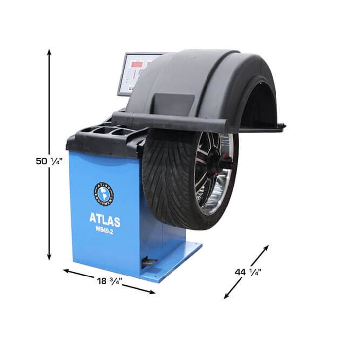 Atlas WB49-2 2D Computer Wheel Balancer | Premium Tire Balancing Machine for Automotive Shops