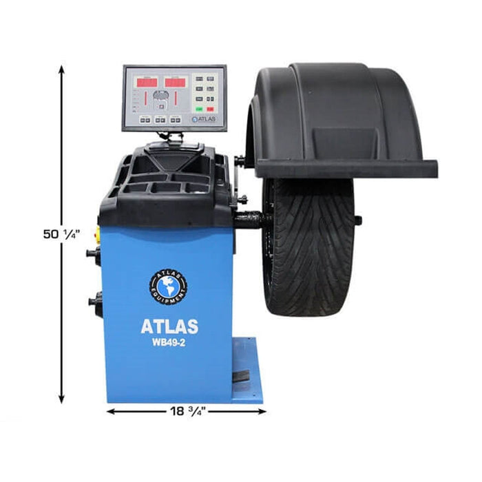 Atlas WB49-2 2D Computer Wheel Balancer | Premium Tire Balancing Machine for Automotive Shops