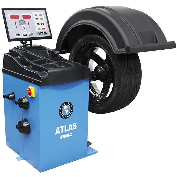 Atlas WB49-2 2D Computer Wheel Balancer | Premium Tire Balancing Machine for Automotive Shops