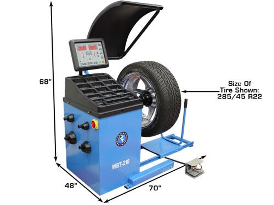 Atlas WBT-210 Heavy Duty Truck Wheel Balancer | Atlas Automotive Equipment ATWBT210