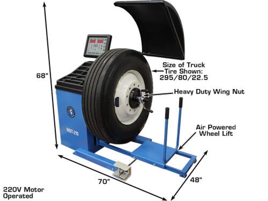 Atlas WBT-210 Heavy Duty Truck Wheel Balancer | Atlas Automotive Equipment ATWBT210