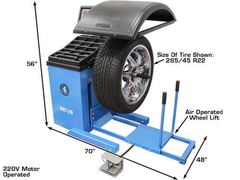 Atlas WBT-210 Heavy Duty Truck Wheel Balancer | Atlas Automotive Equipment ATWBT210