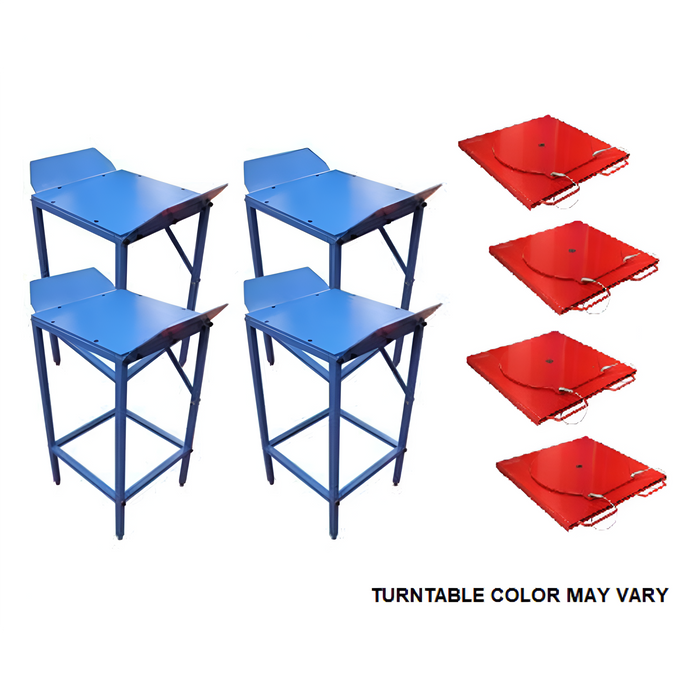 Atlas Alignment Wheel Stand & Turntable Kit | Heavy-Duty Alignment Rack Accessory Set for Professional Garages