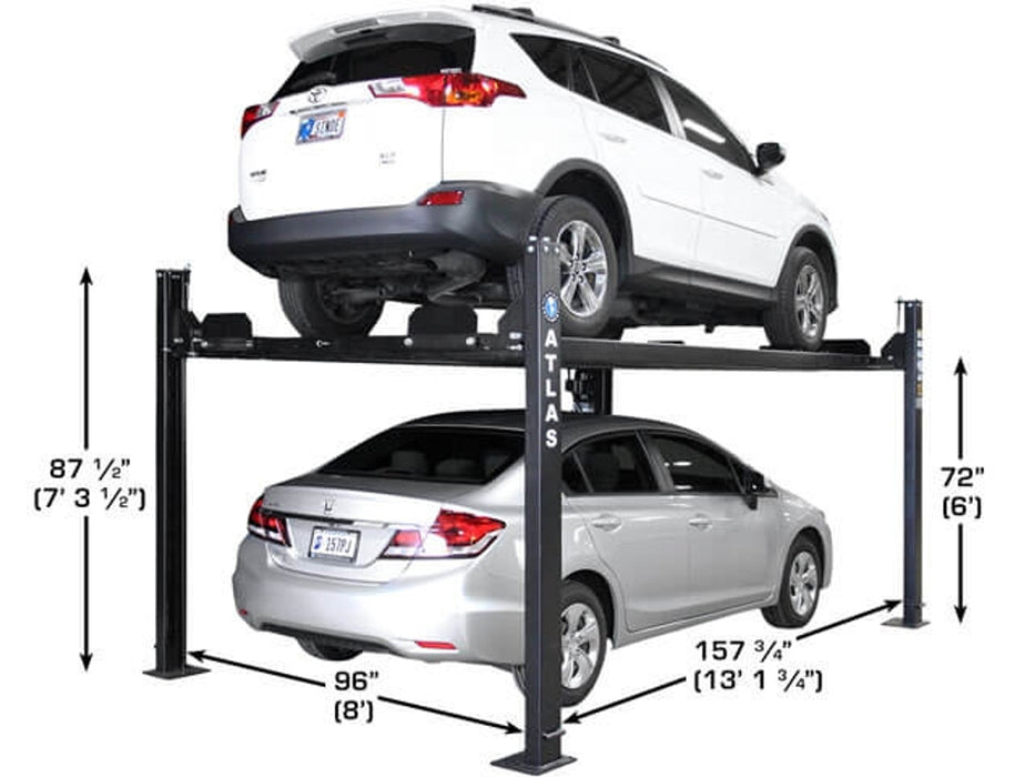 Atlas Apex 8 8,000 lb ALI Certified 4-Post Hobbyist Lift | Atlas Automotive Equipment ATEATTD-APEX8-FPD