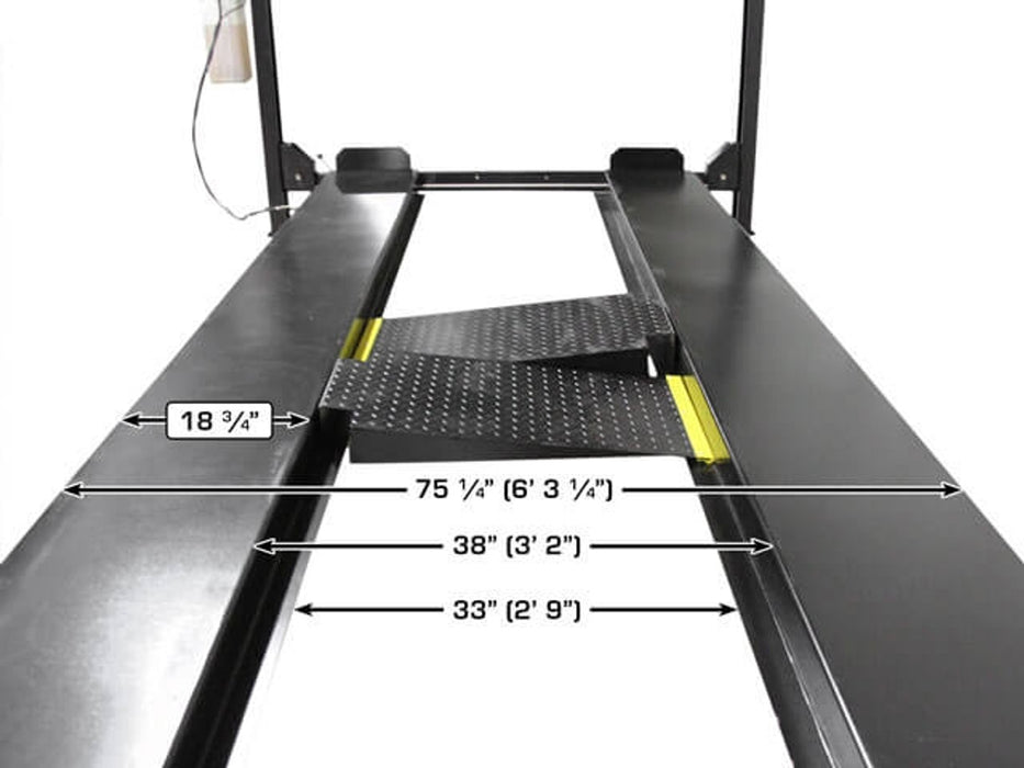 Atlas Apex 8 8,000 lb ALI Certified 4-Post Hobbyist Lift | Atlas Automotive Equipment ATEATTD-APEX8-FPD