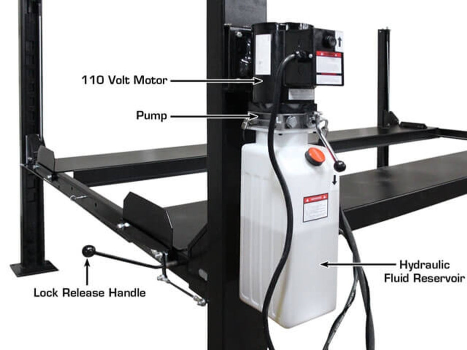 Atlas Apex 8 8,000 lb ALI Certified 4-Post Hobbyist Lift | Atlas Automotive Equipment ATEATTD-APEX8-FPD