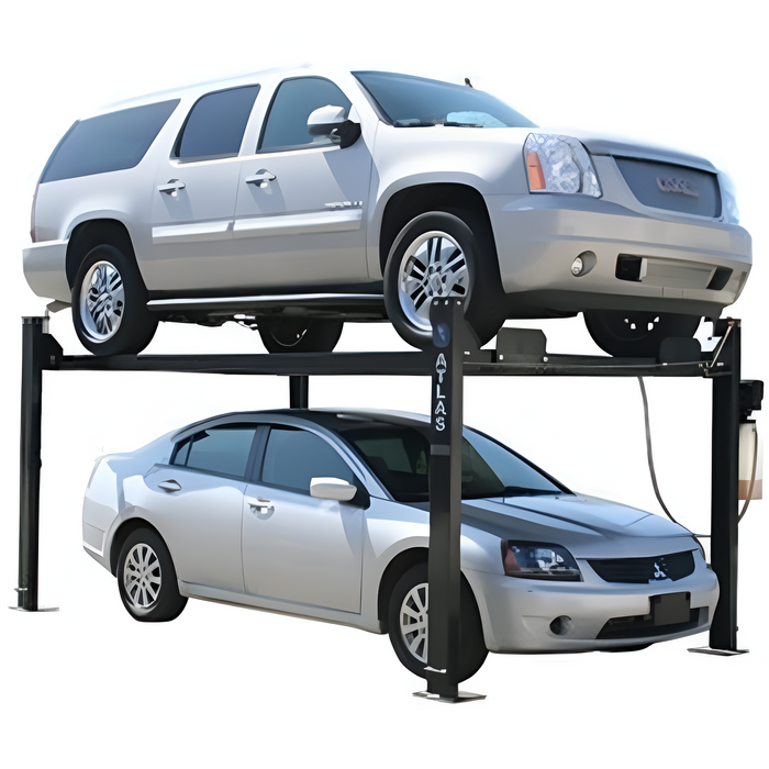 Atlas Garage PRO8000 Portable 4-Post Lift – 8,000 lb Capacity | Hobbyist Automotive Car Lift XH-PRO8000