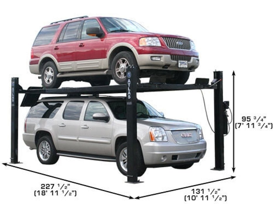 Atlas Garage PRO9000 9,000 lb Extra Tall/Wide 4-Post Lift | XH-PRO9000
