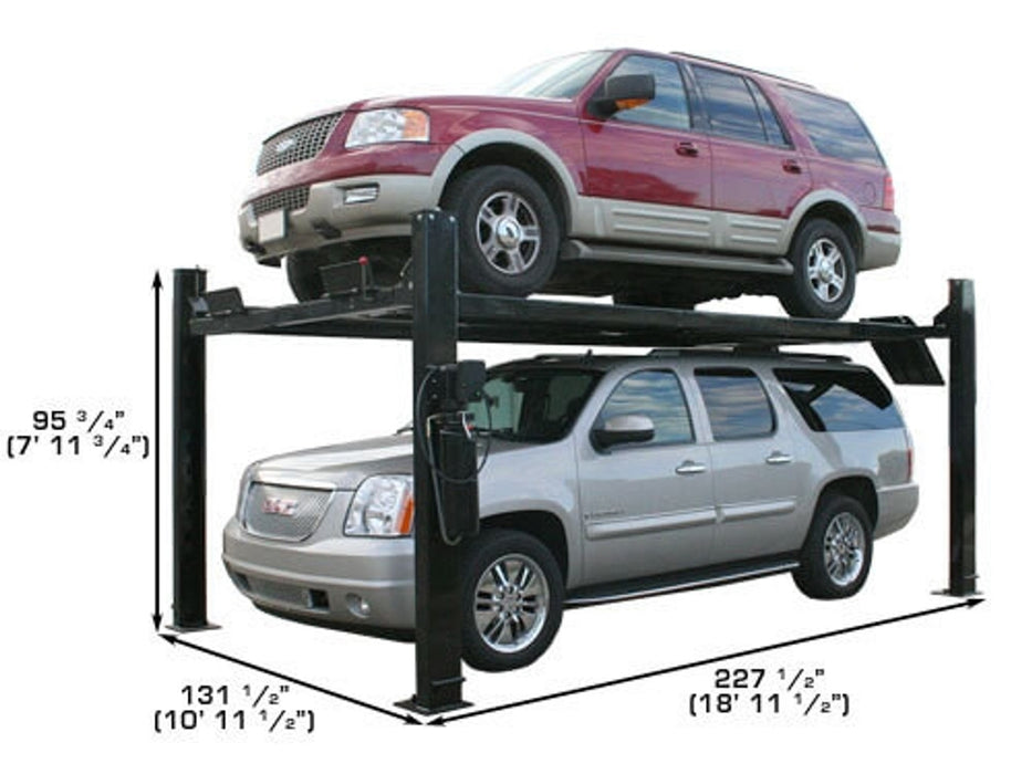 Atlas Garage PRO9000 9,000 lb Extra Tall/Wide 4-Post Lift | XH-PRO9000