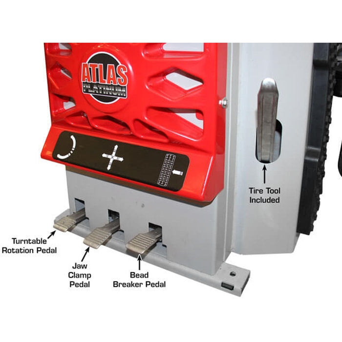 Atlas Platinum PTC300 Rim-Clamp Tire Changer with Assist Arm | AP-PTC300