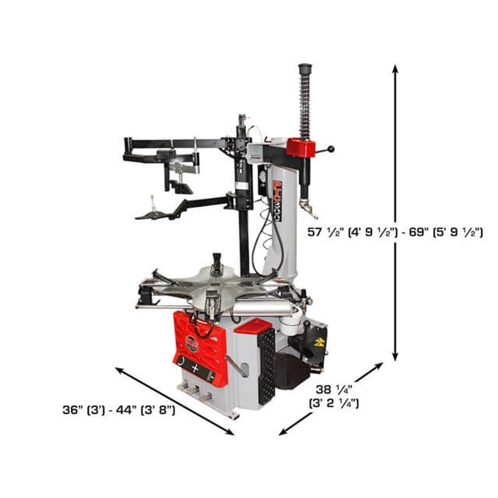 Atlas Platinum PTC300 Rim-Clamp Tire Changer with Assist Arm | AP-PTC300