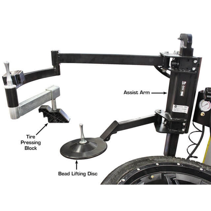 Atlas Platinum PTC300 Rim-Clamp Tire Changer with Assist Arm | AP-PTC300