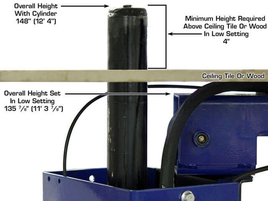 Atlas Automotive Equipment Platinum PVL10 ALI Certified 10,000 lb. Capacity 2-Post Lift (Model: AP-PVL10-2/3)