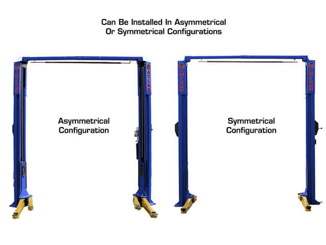 Atlas Platinum PVL10 2-Post Lift with Extension Kit – 10,000 LB Capacity | Heavy-Duty Automotive Lift by Atlas Automotive Equipment