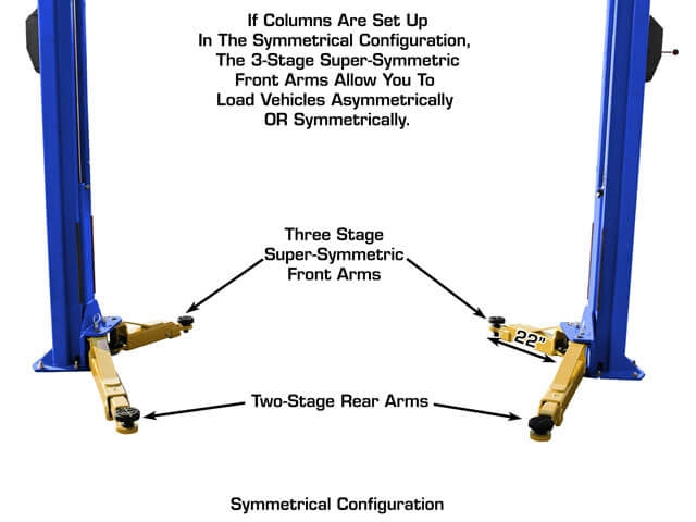 Atlas Platinum PVL10 2-Post Lift with Extension Kit – 10,000 LB Capacity | Heavy-Duty Automotive Lift by Atlas Automotive Equipment
