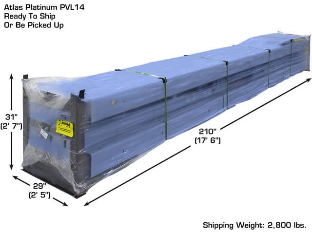 Atlas Equipment Platinum PVL14 ALI Certified 4-Post Lift – 14,000 lb Capacity | Commercial-Grade Hydraulic Vehicle Lift for Professional Auto Shops & Service Centers (Model AP-PVL14-FPD)
