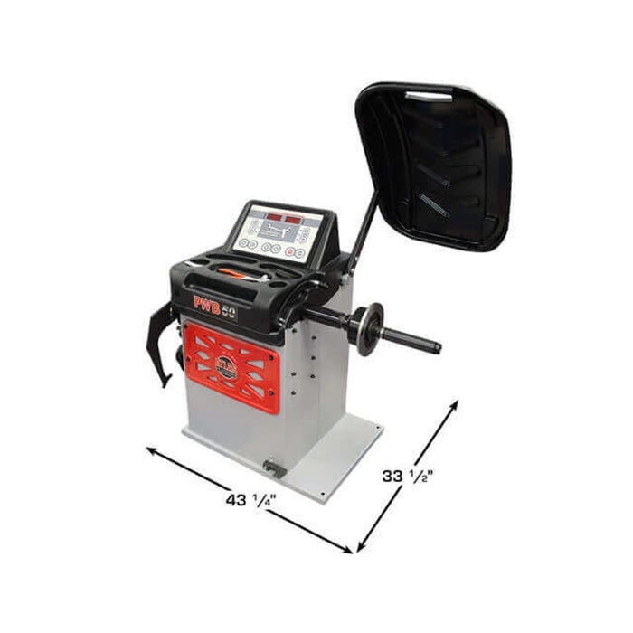 Atlas Automotive Equipment Platinum PWB50 Premium 2D Computer Wheel Balancer – 110V Automatic Tire Balancing Machine (ATEAP-PWB50-FPD)