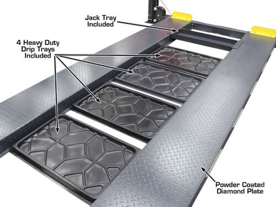 Atlas Premium 408SL 4-Post Lift with RJ35 Sliding Jack Combo – 8,000 lb Capacity Professional Car Lift Package | Model ATTD-408SL-COMBO-FPD